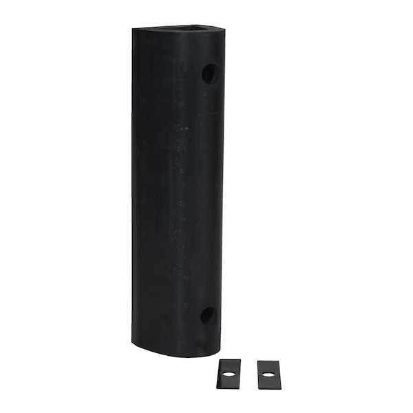 Extruded Rubber Fender Bumper, 24 x 6 x 6